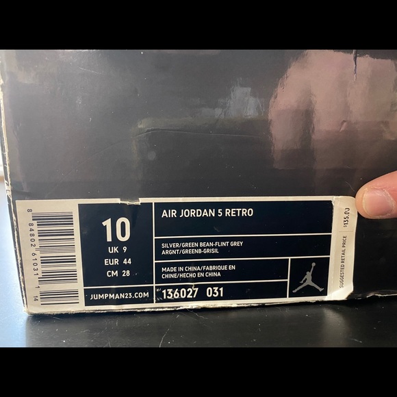 Green Bean 5 3M Jordan’s - Picture 8 of 9